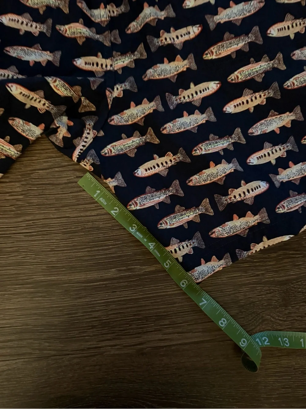 The North Face Navy Fish-Print Swim/Boxer Shorts